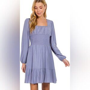 Woman’s mocked square neck dress size large